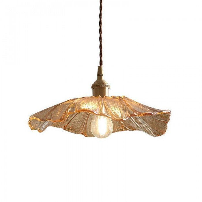 Moderne Glas-Pendelleuchte | Floralen Elementen