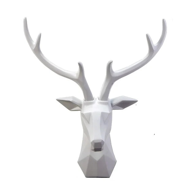 Realistische 3D Hirschkopf-Skulptur für Ihr Zuhause