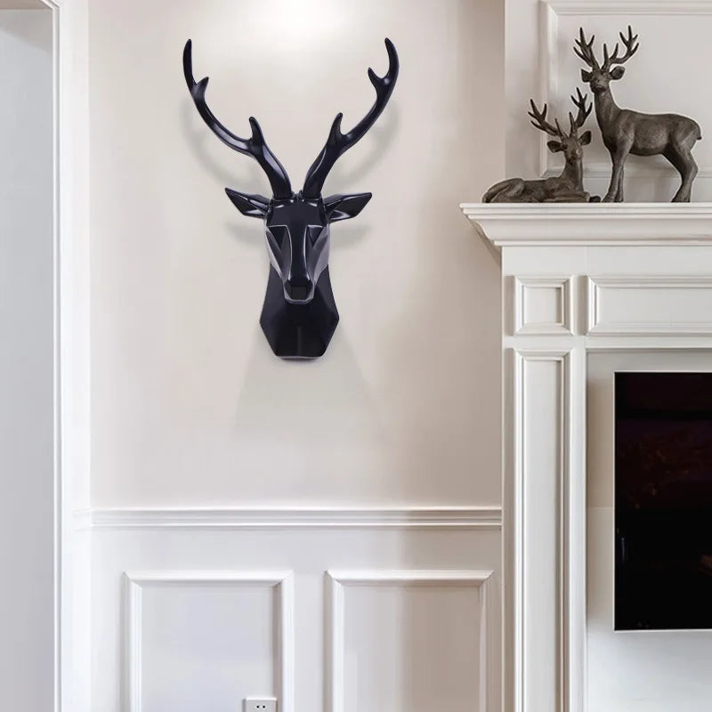 Realistische 3D Hirschkopf-Skulptur für Ihr Zuhause