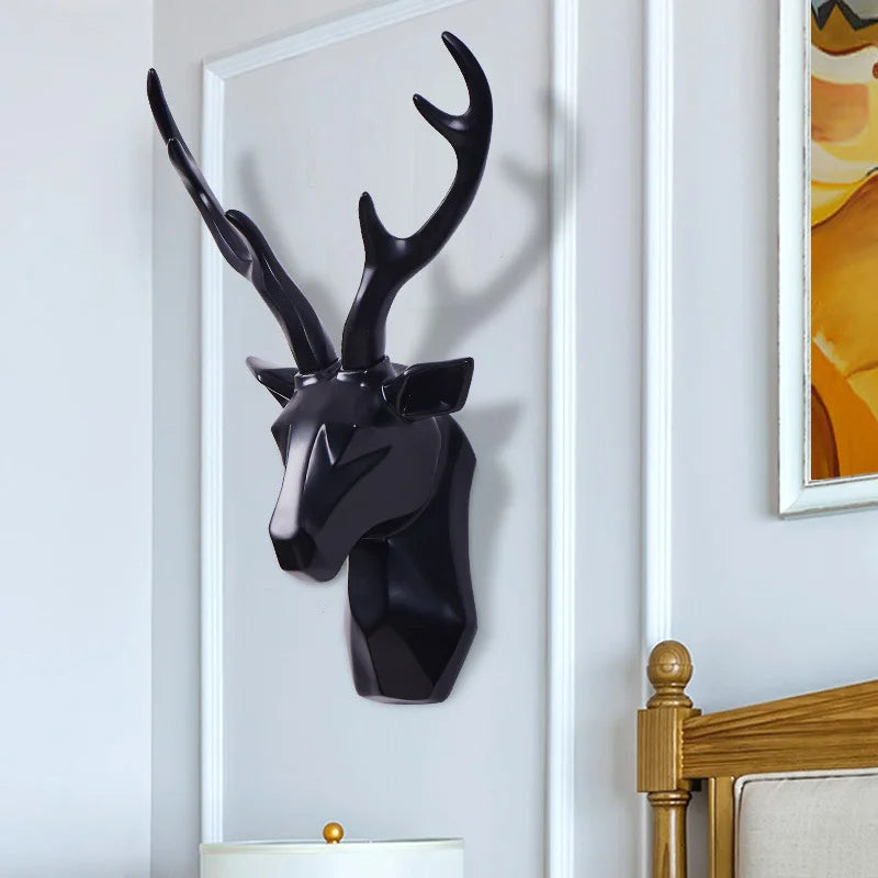 Realistische 3D Hirschkopf-Skulptur für Ihr Zuhause