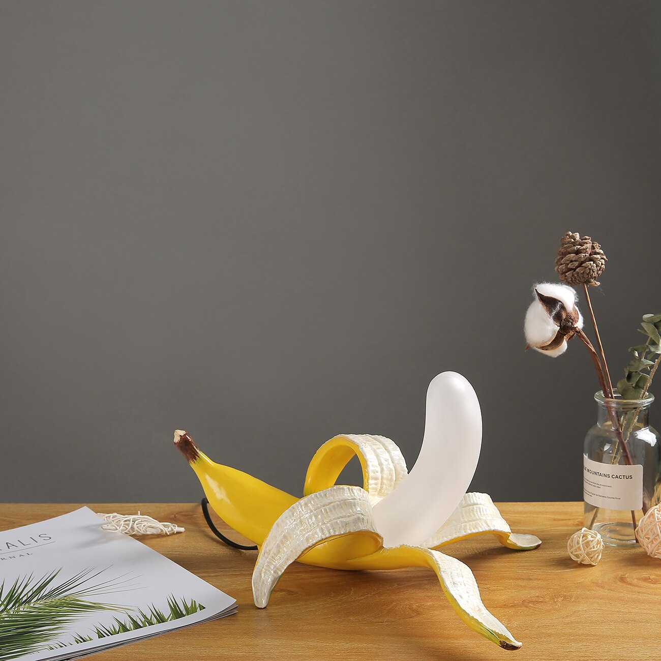 Wunderliche Bananen-Tischlampe