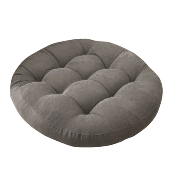 Bodenkissen rund mit Gerafftem Kordel-Design