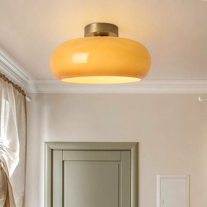 Vintage Kristall-Deckenlampe – Rundes Design