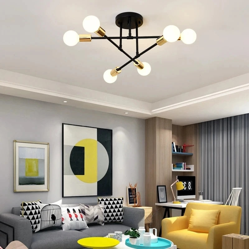 Moderne von Satelliten inspirierte Deckenleuchte