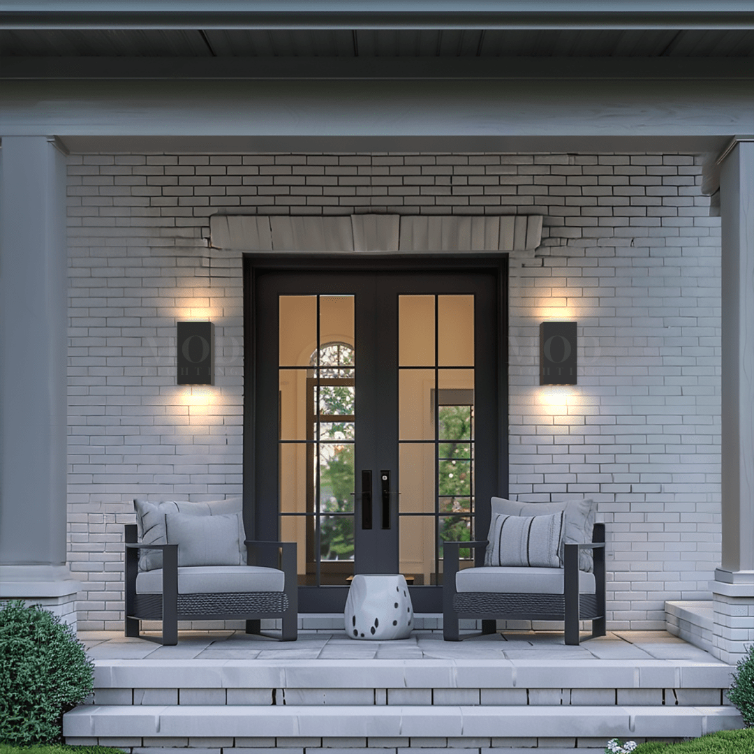 Außenlampe Wandmontage – Edelstahl Schwarz Modern