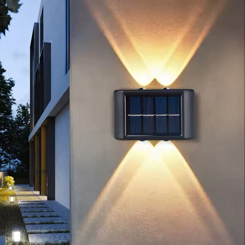 Solargetriebene LED-Wandleuchten für Den Außenbereich