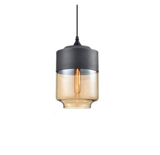 Glas‑Holz‑Pendelleuchte | Moderner Touch