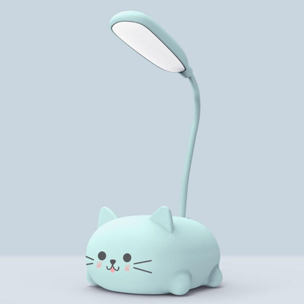 Mini-LED Schreibtischlampe und Katzenmotiv