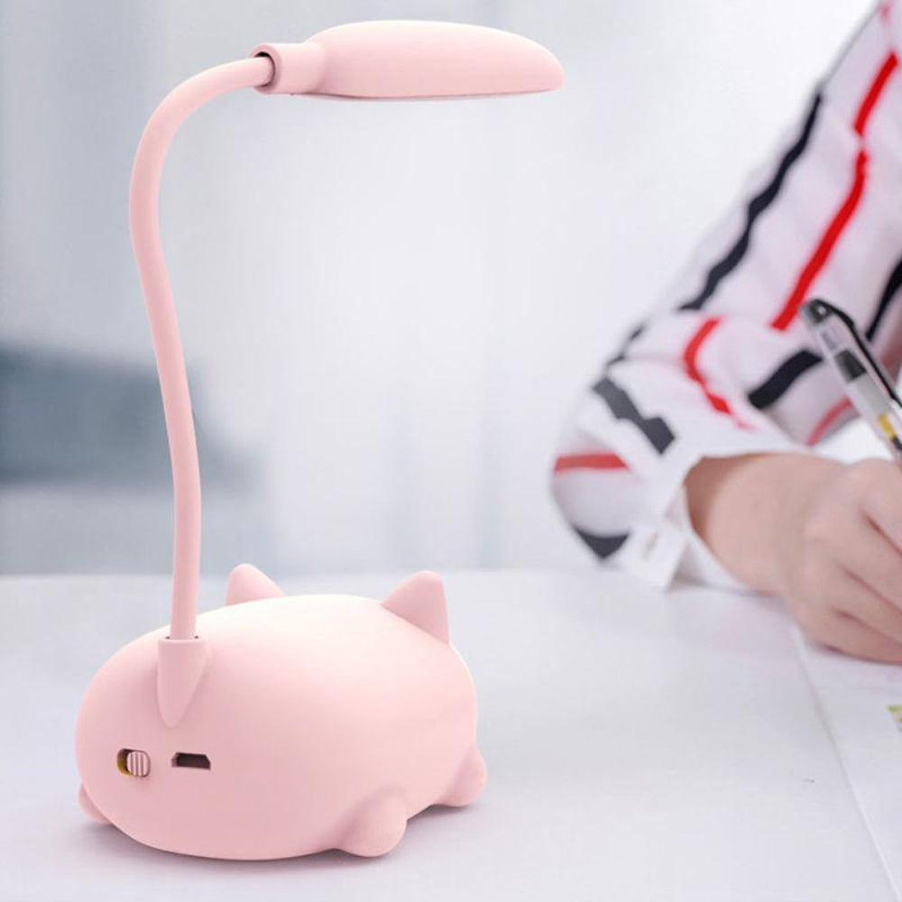 Mini-LED Schreibtischlampe und Katzenmotiv
