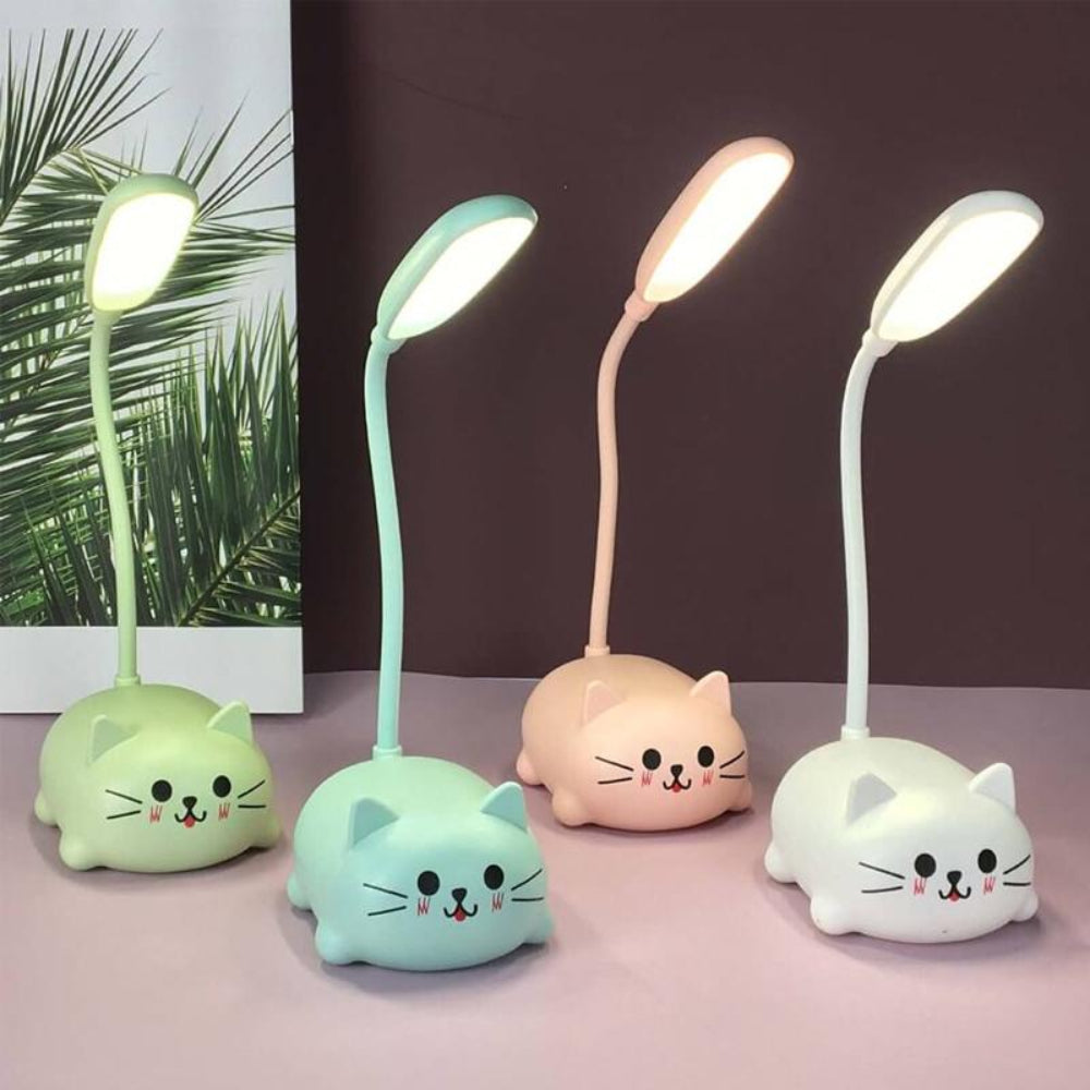 Mini-LED Schreibtischlampe und Katzenmotiv