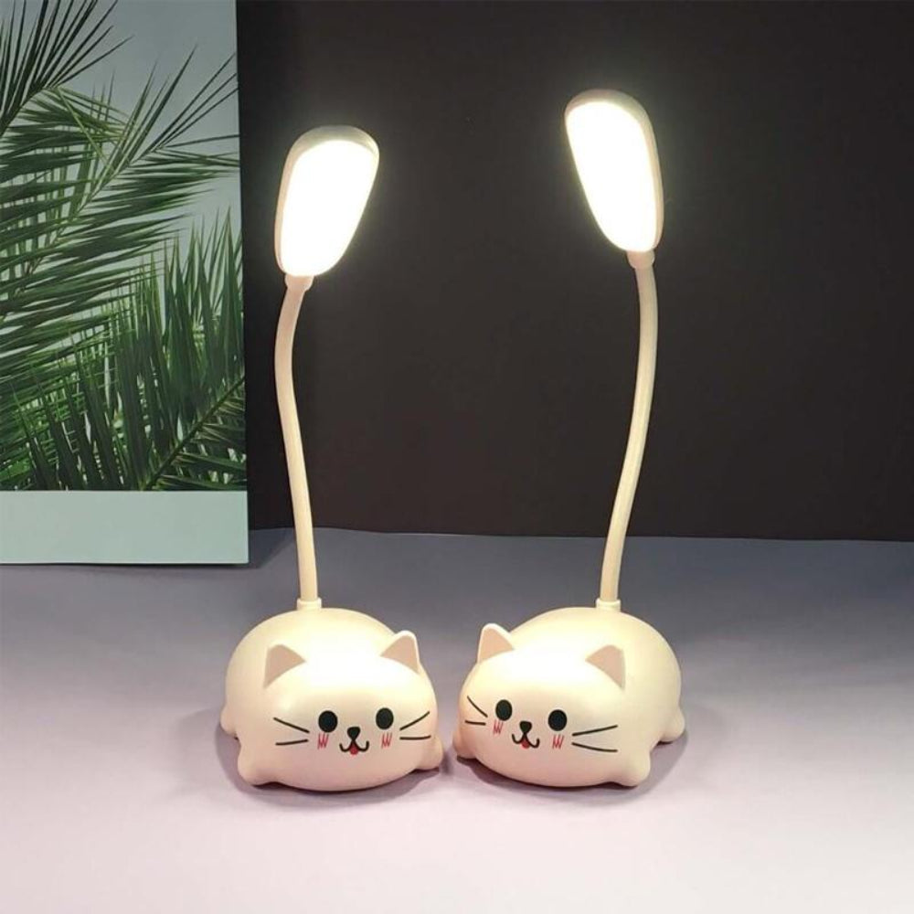 Mini-LED Schreibtischlampe und Katzenmotiv