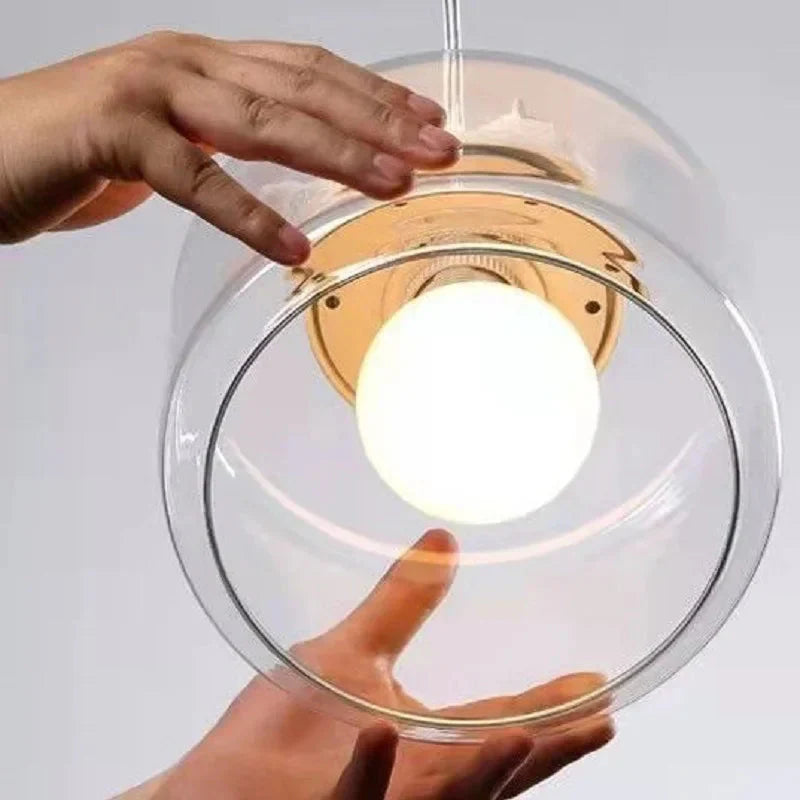 Vogel-Design Glaslampe – Höhenverstellbare Pendelleuchte