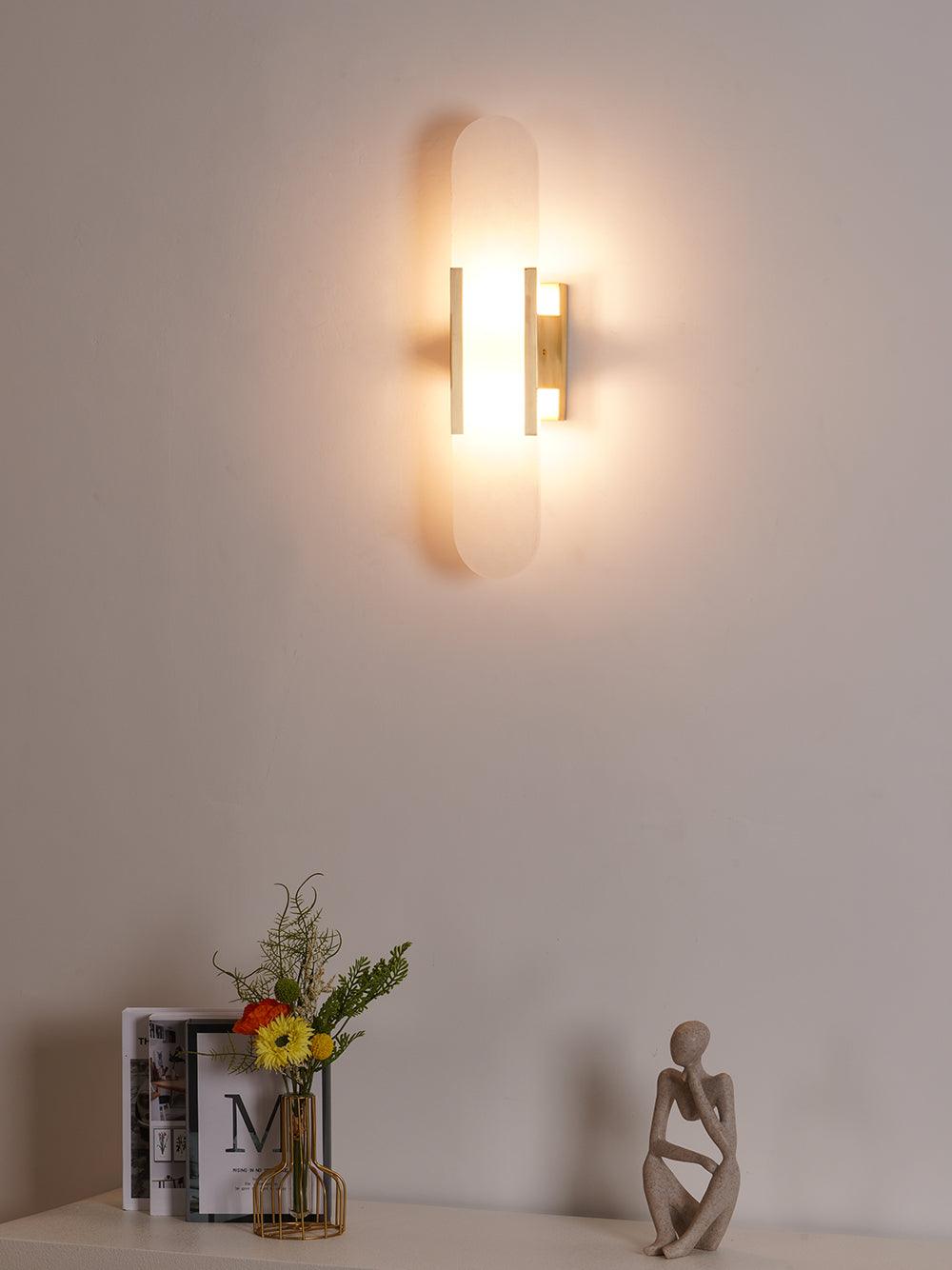 Langlebige Alabaster-Wandlampe Mit Modernem Look