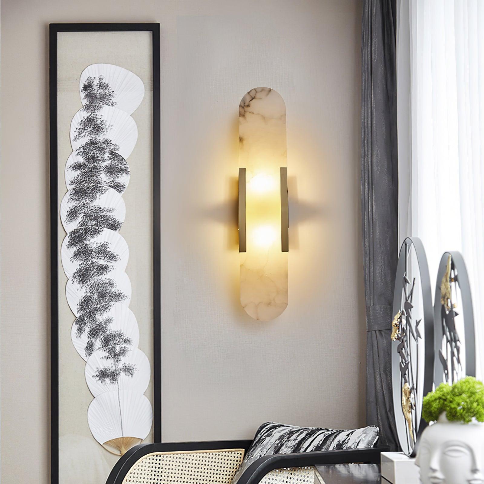 Langlebige Alabaster-Wandlampe Mit Modernem Look