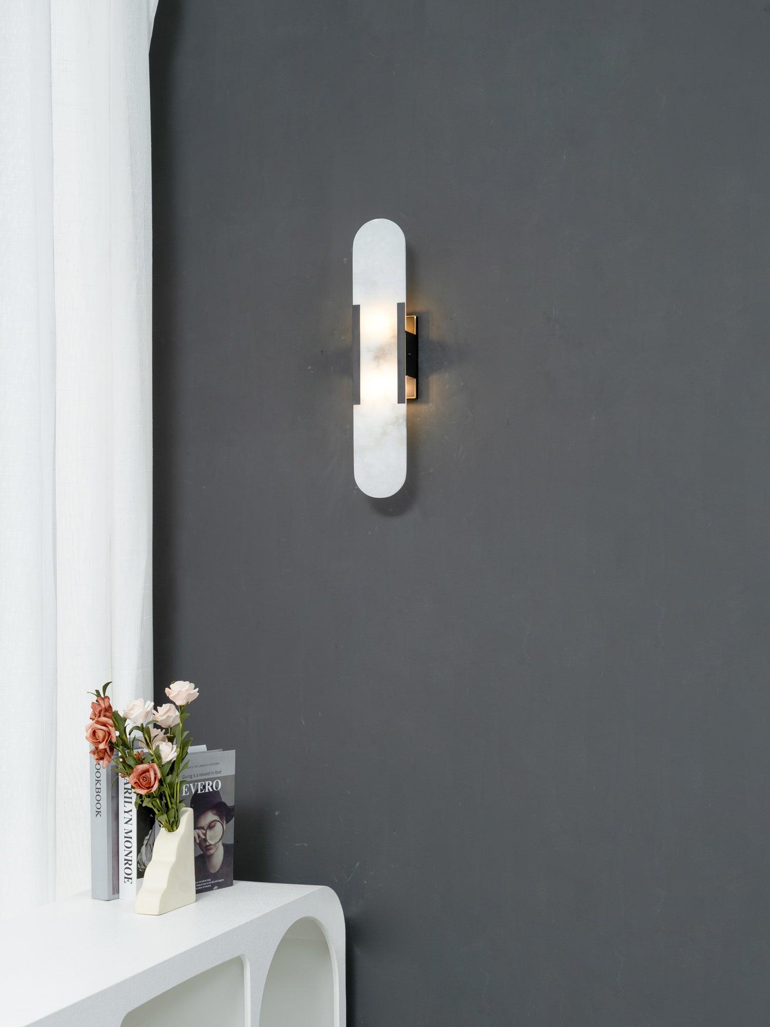 Langlebige Alabaster-Wandlampe Mit Modernem Look