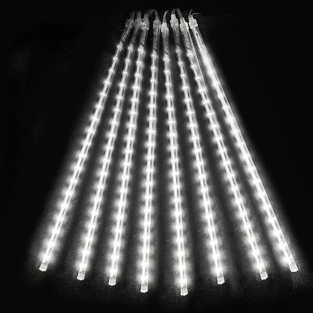 LED-Meteorschauer-Lichterkette – Wetterfest für Garten, Terrasse & Außenbereich