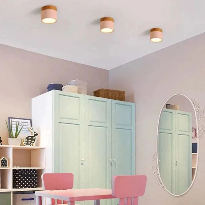 Aluminium Zylinder LED-Deckenlampe – Kompakt & Modern