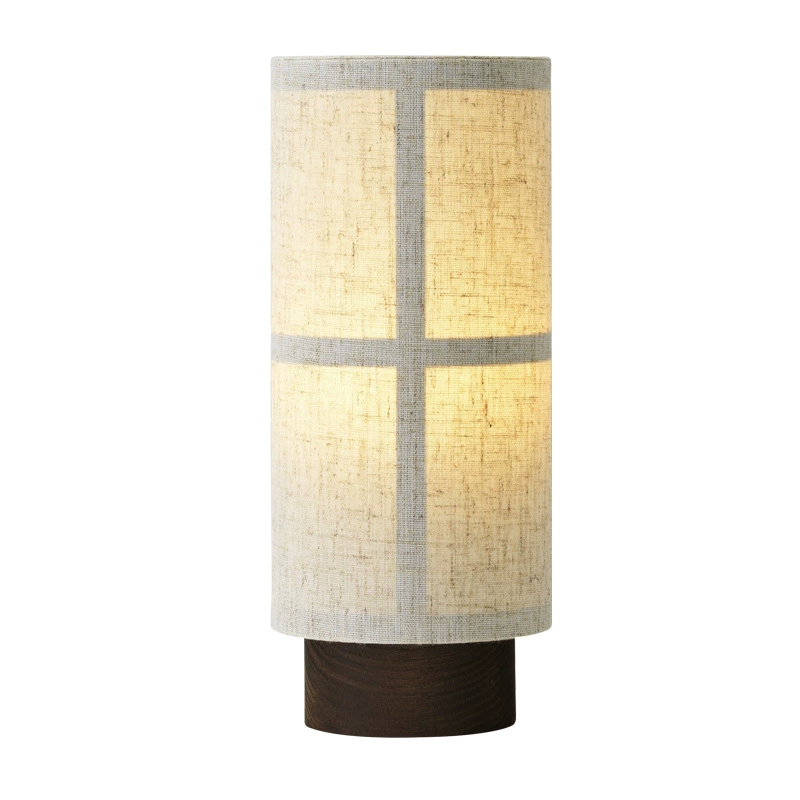 Zylindrische Form Minimalistische Seiden-Tischlampe