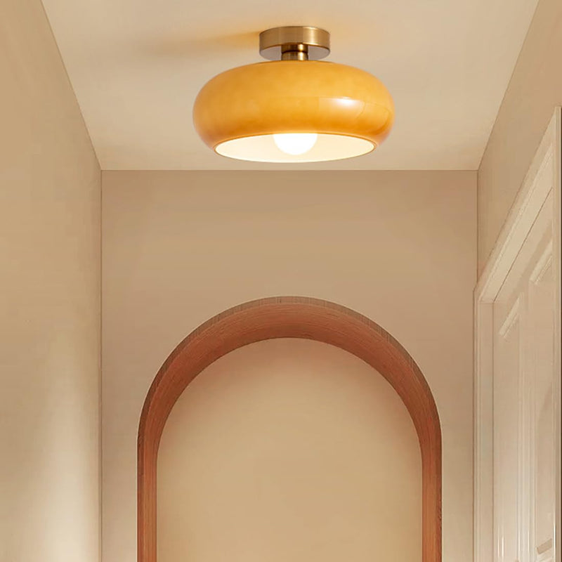Vintage Kristall-Deckenlampe – Rundes Design