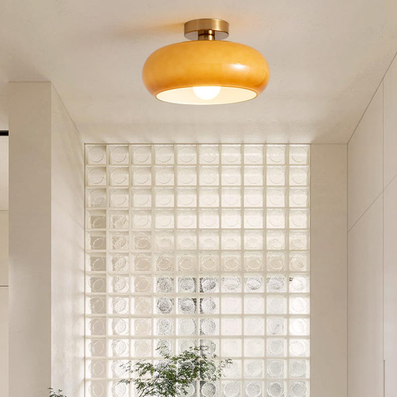 Vintage Kristall-Deckenlampe – Rundes Design