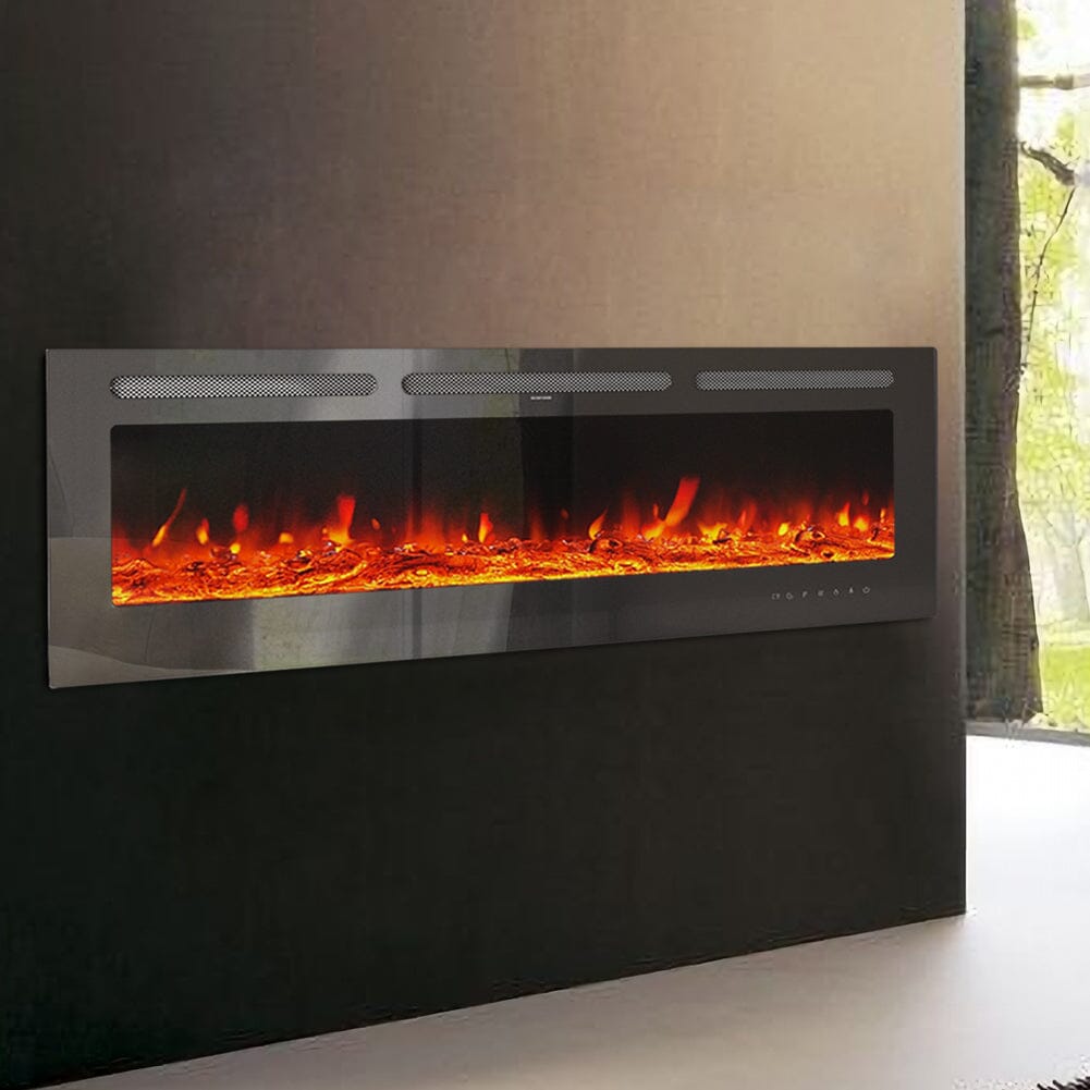 Moderner Elektrokamin 60 Zoll – 1500W Wandmontage & Einbaugerät