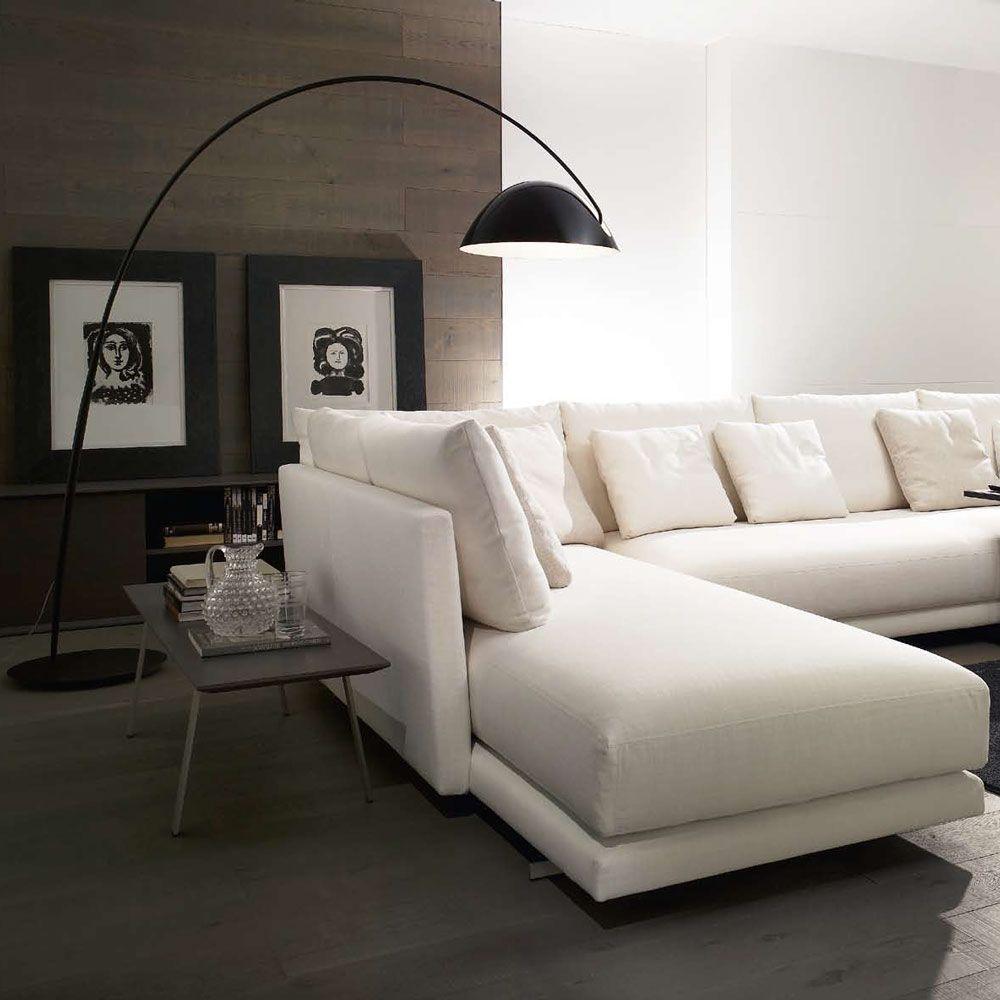 Geschwungene LED Stehlampe im Arc-Stil für Stimmungsvolle Beleuchtung