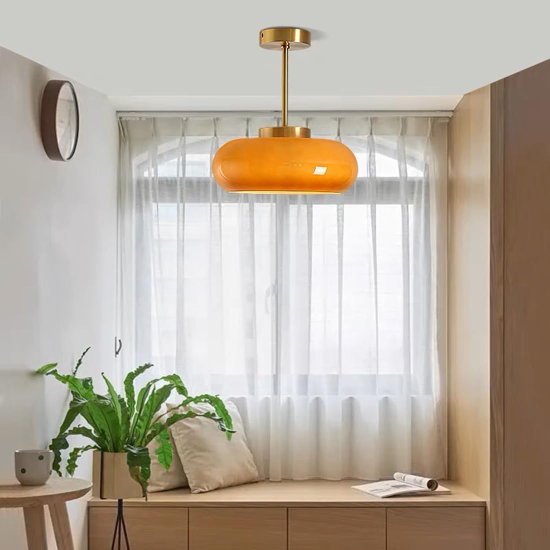 Vintage Kristall-Deckenlampe – Rundes Design