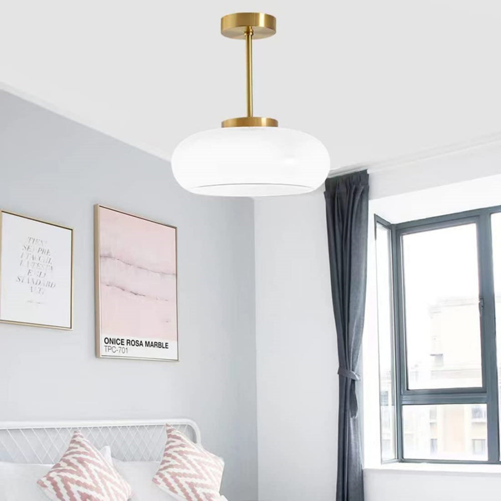 Vintage Kristall-Deckenlampe – Rundes Design