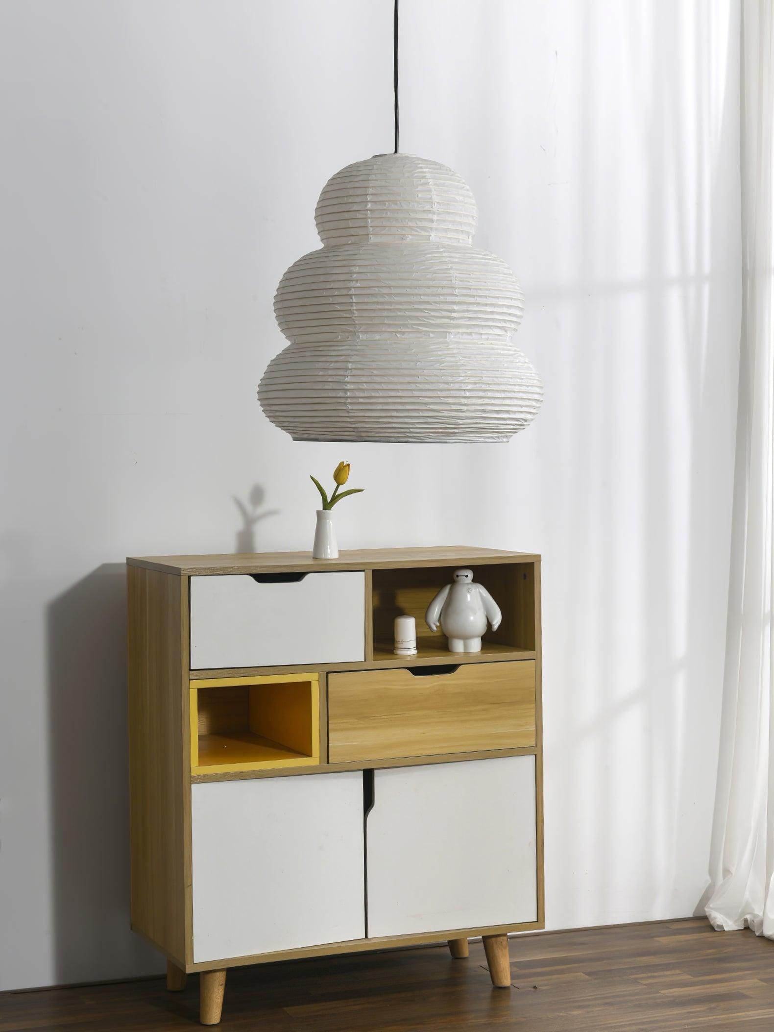 Pendellampe mit Reispapierschirm | Zeitloses Design