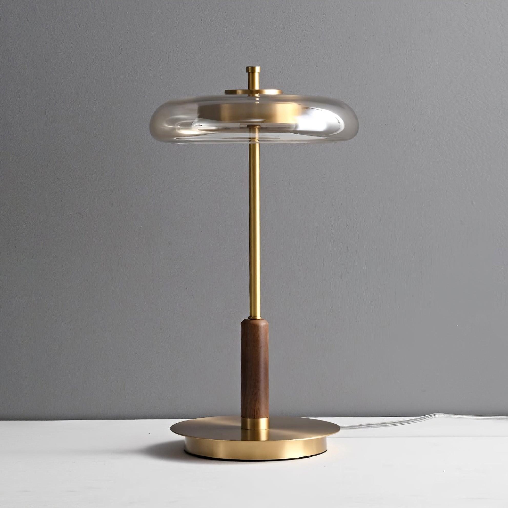 Schlanke Tischlampe aus Glas – Minimalistisch