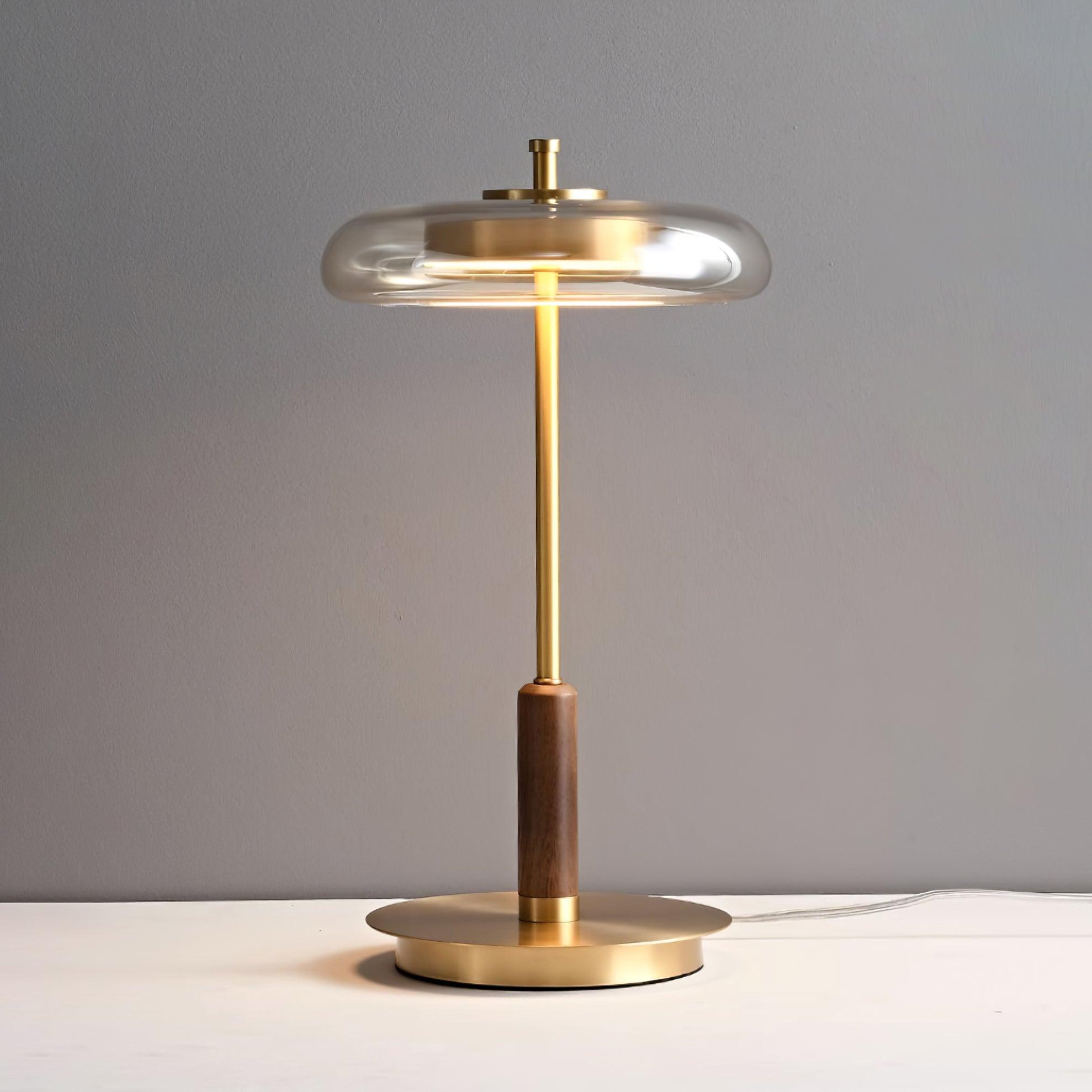 Schlanke Tischlampe aus Glas – Minimalistisch