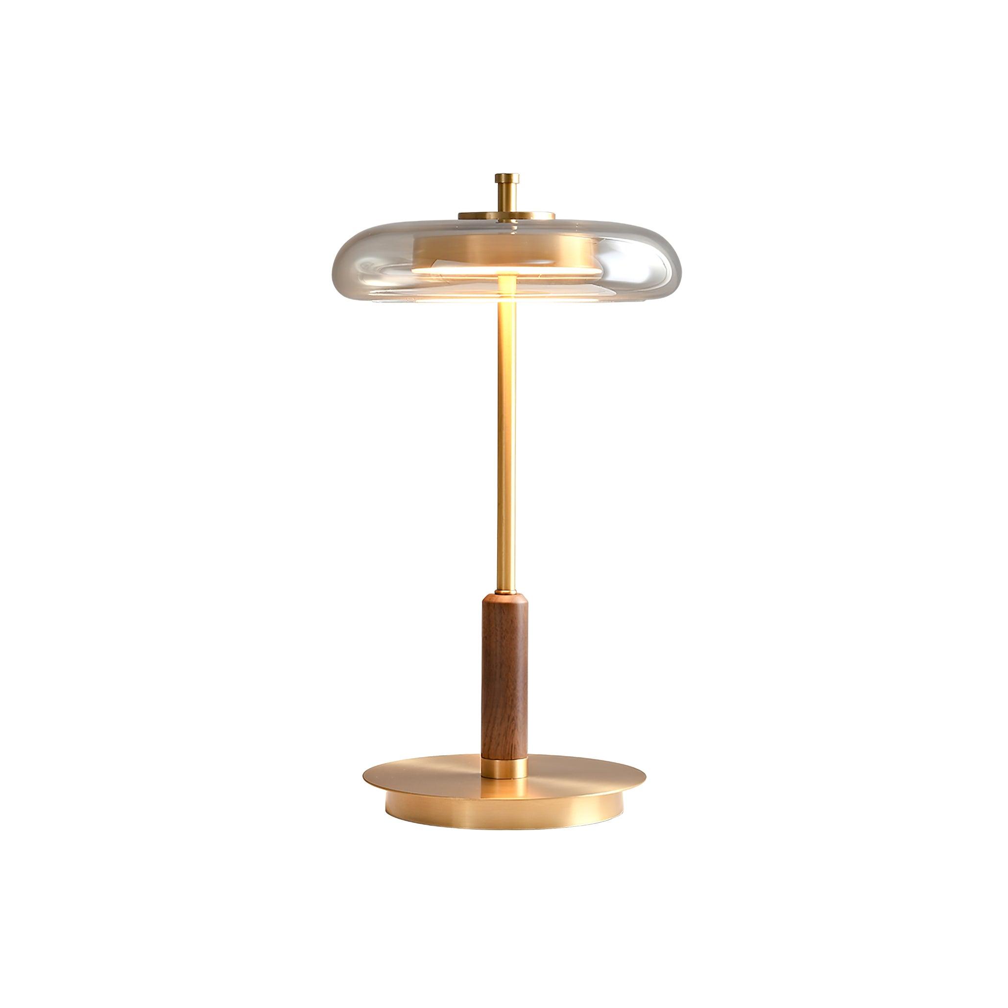 Schlanke Tischlampe aus Glas – Minimalistisch