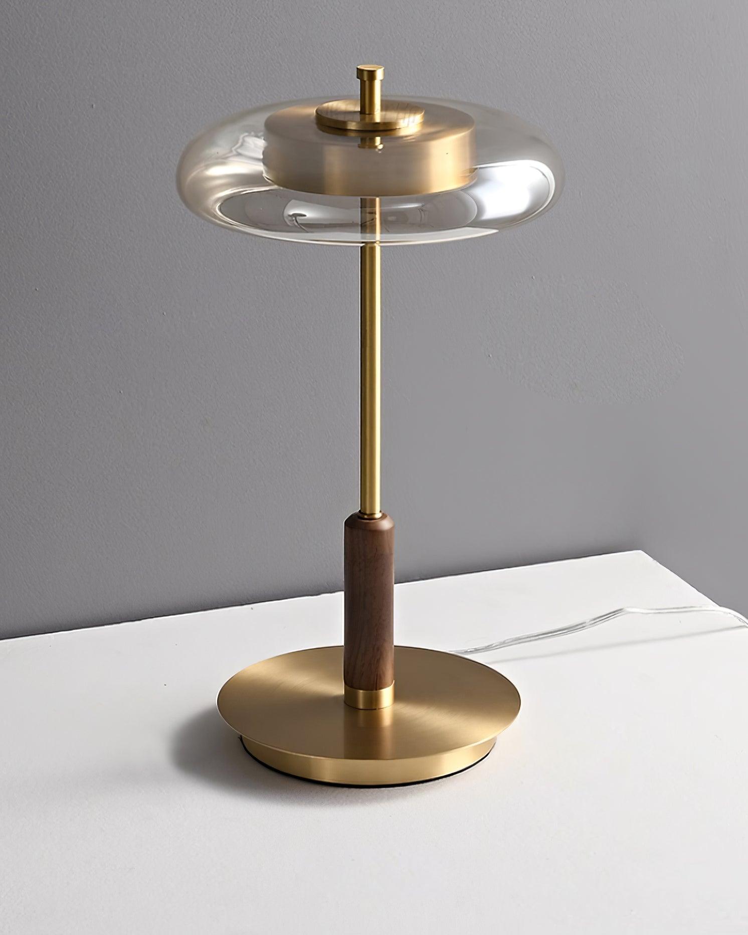Schlanke Tischlampe aus Glas – Minimalistisch