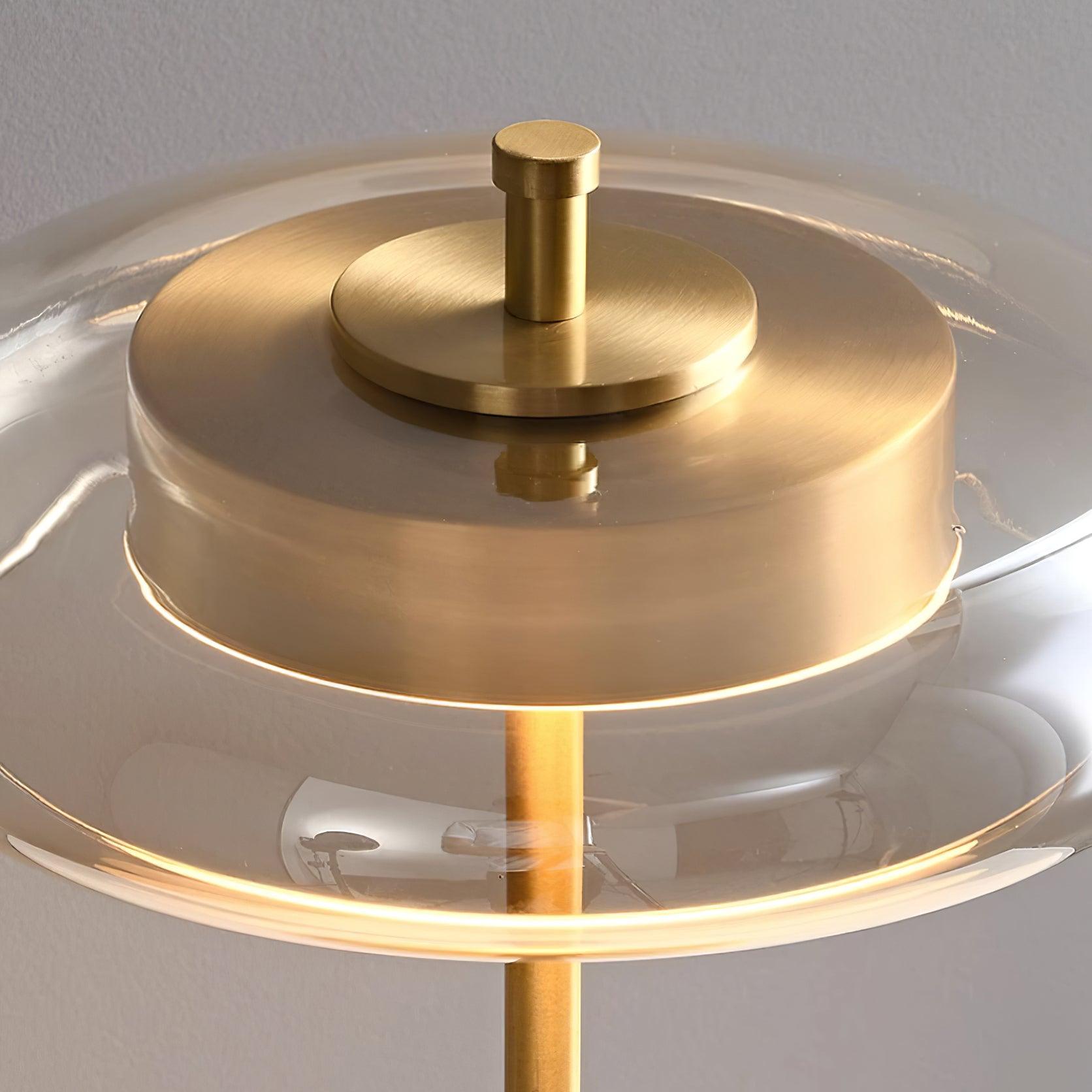Schlanke Tischlampe aus Glas – Minimalistisch