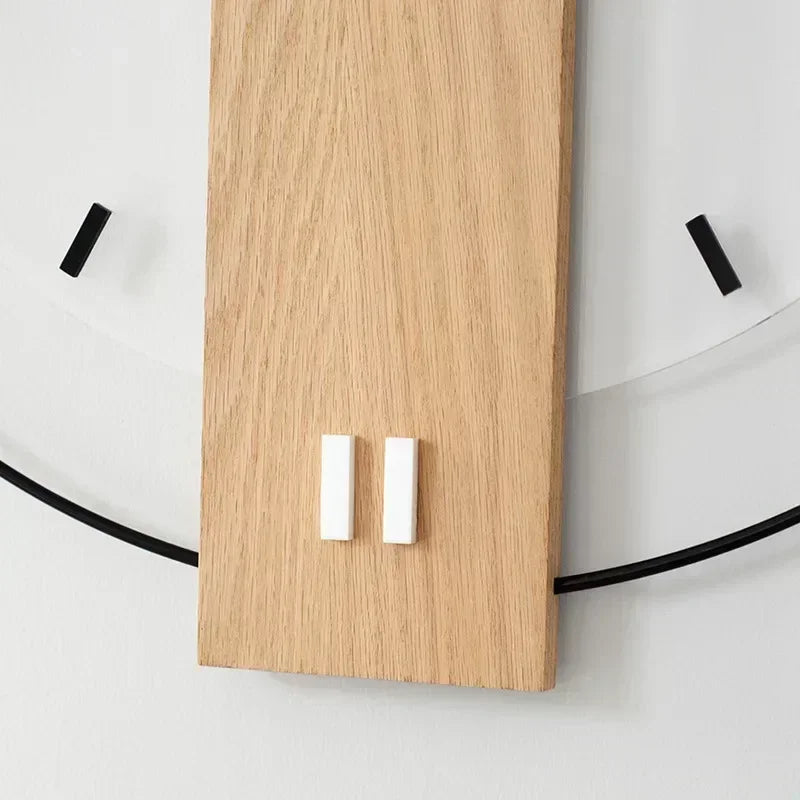 Holz-Wanduhr mit lautlosem Uhrwerk | Stilvoll