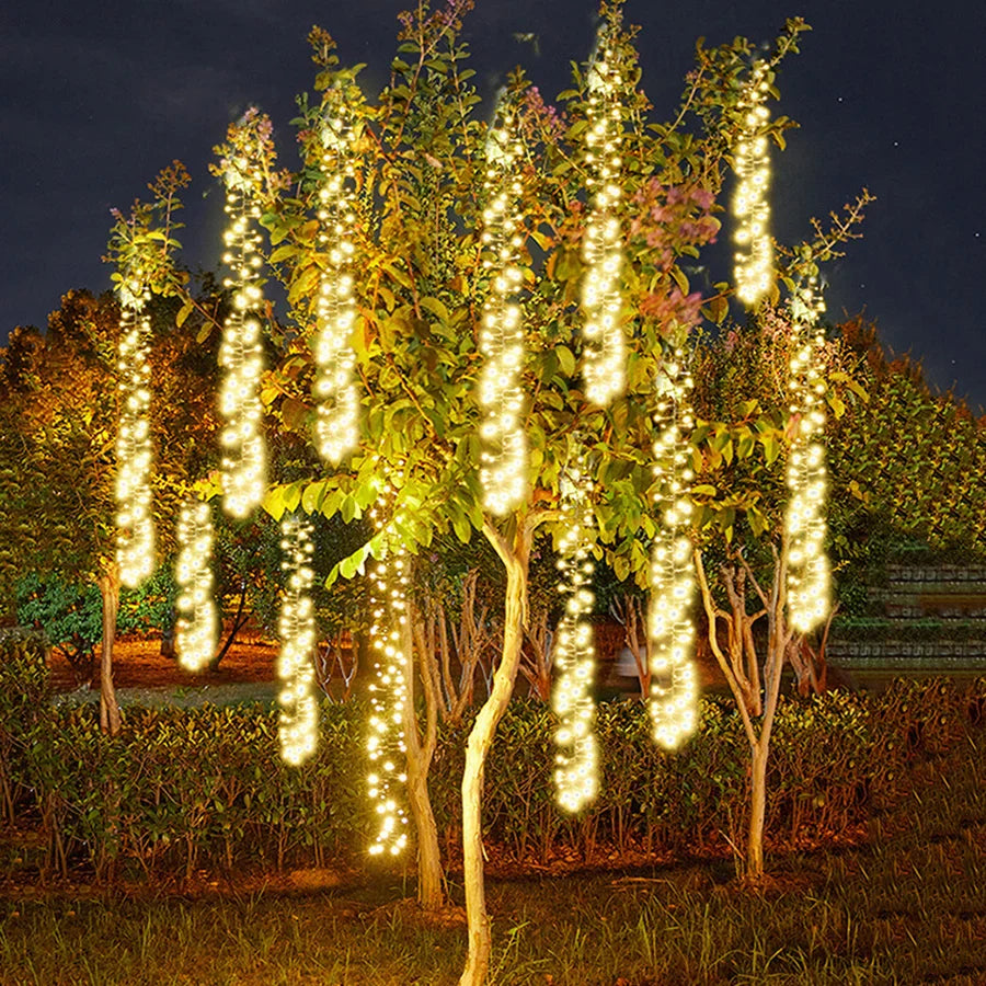 Meteor-Effekt LED-Fairylights für Den Außenbereich