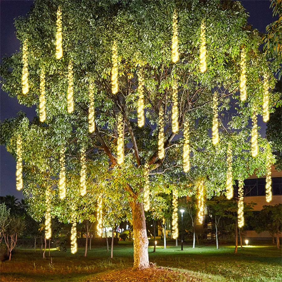 Meteor-Effekt LED-Fairylights für Den Außenbereich