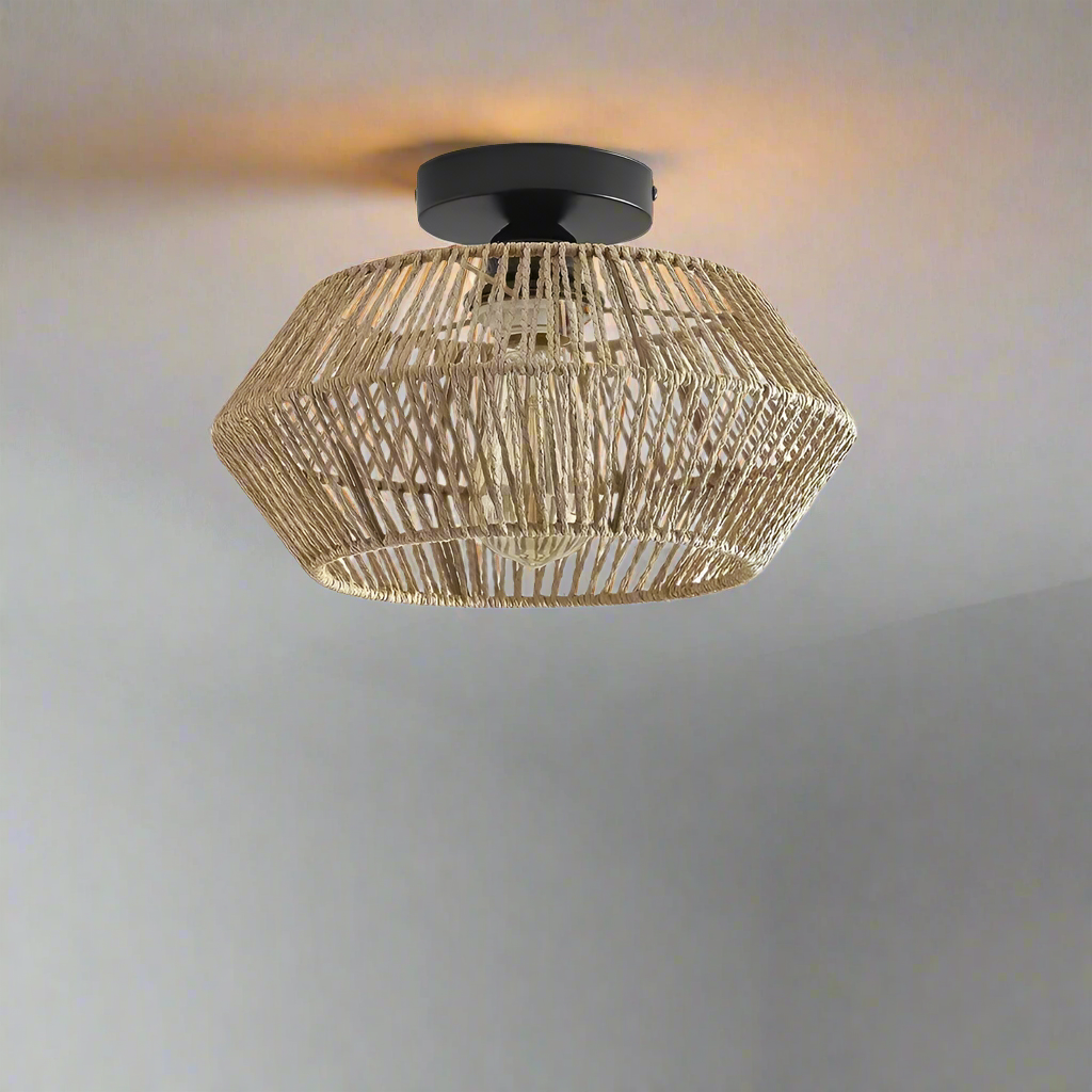 Strukturierte Böhmische Deckenlampe
