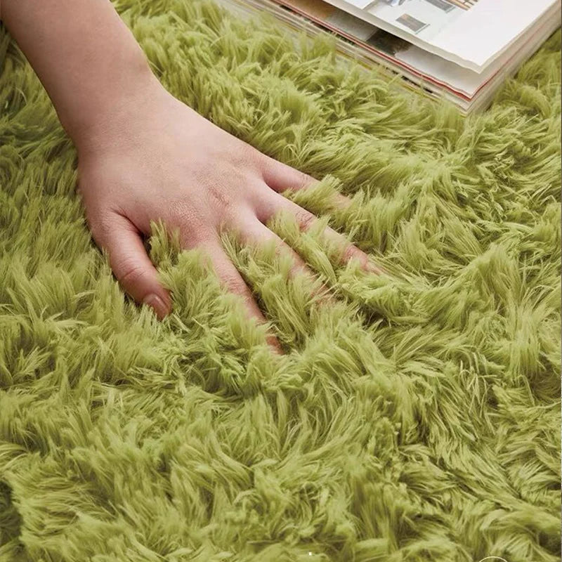 Fluffiger Rutschfester Teppich – Weiche Oberfläche