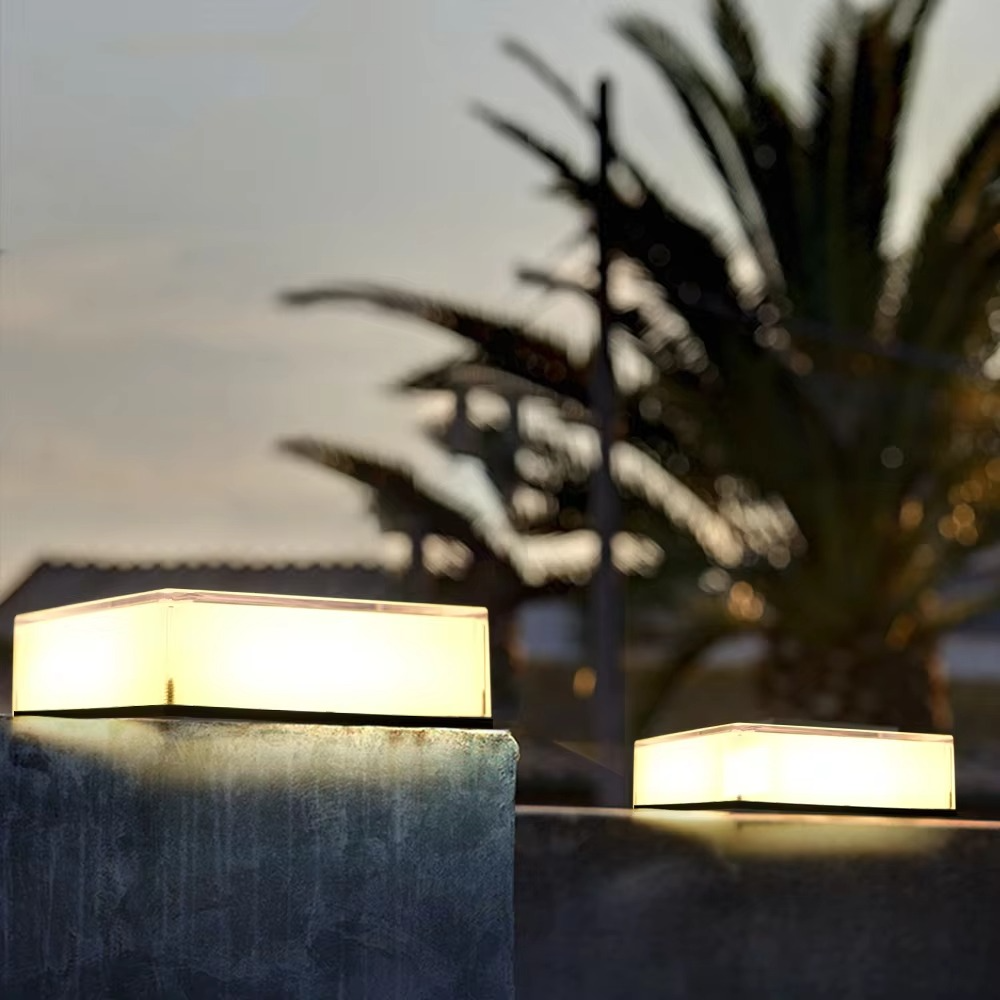 Flache LED-Solarlampe