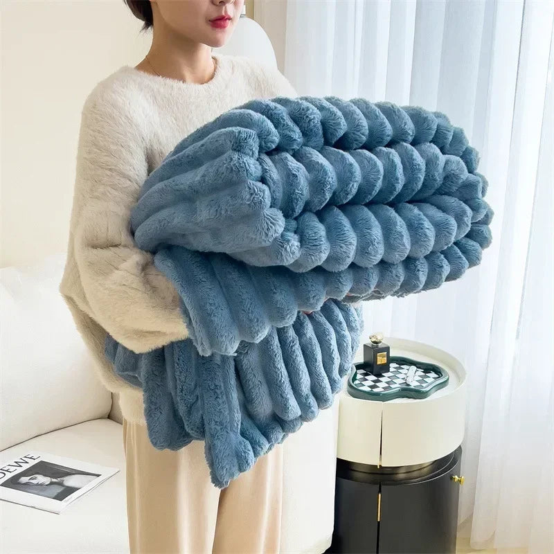 Weiche Kuscheldecke für Sofa, Bett Oder Reisen