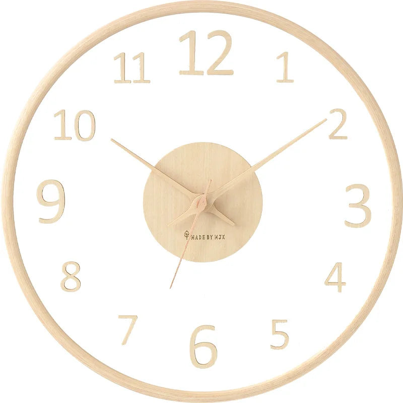 Moderne Wanduhr | Transparentes Glas