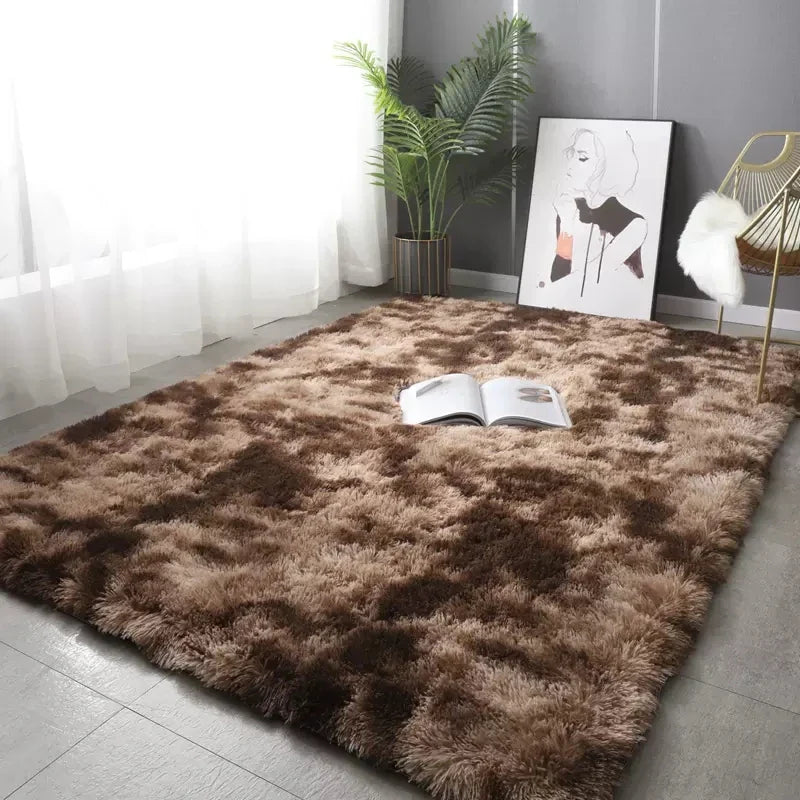 Fluffiger Rutschfester Teppich – Weiche Oberfläche
