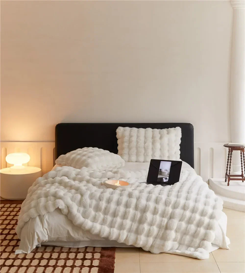 Wärmende Felldecke mit Doppelseitigem Fleece