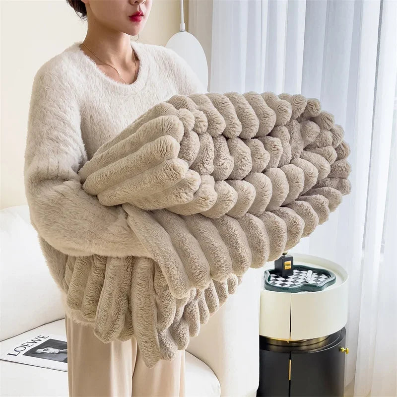 Weiche Kuscheldecke für Sofa, Bett Oder Reisen