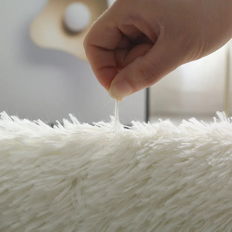 Fluffiger Rutschfester Wohnzimmerteppich