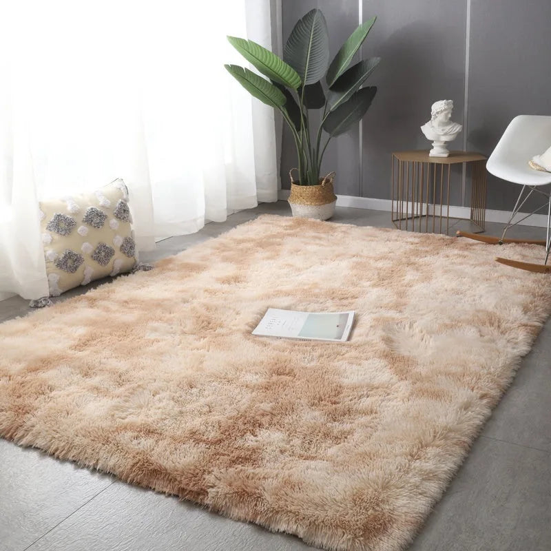 Fluffiger Rutschfester Teppich – Weiche Oberfläche