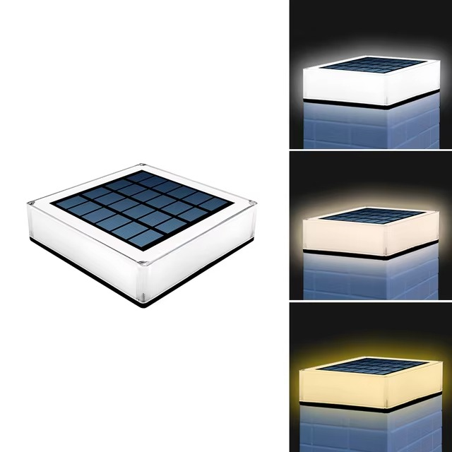 Flache LED-Solarlampe