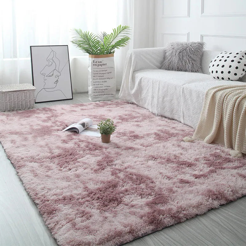 Fluffiger Rutschfester Wohnzimmerteppich