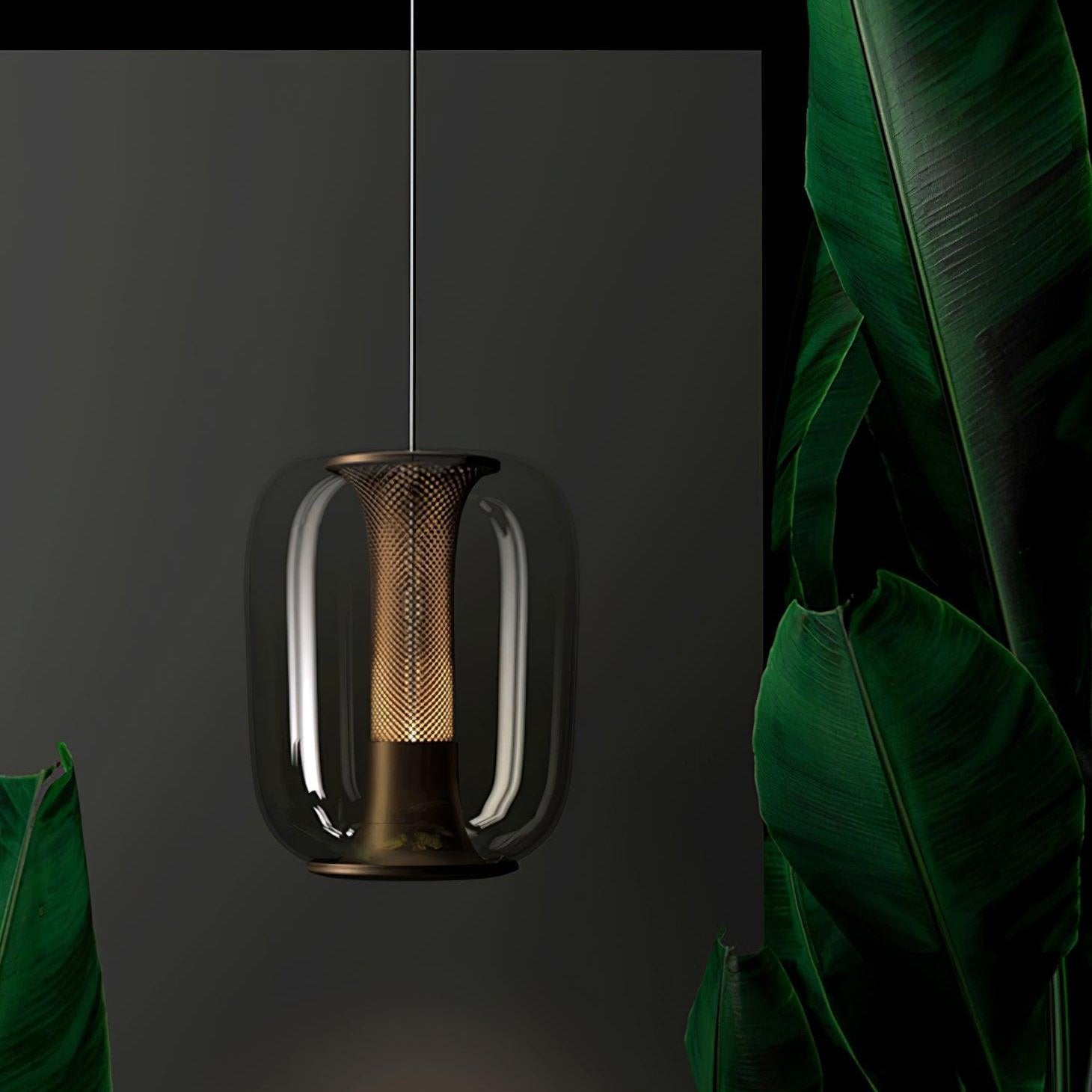 Glas-Metall-Pendelleuchte – Modernes Hängelampen-Design für Innenräume